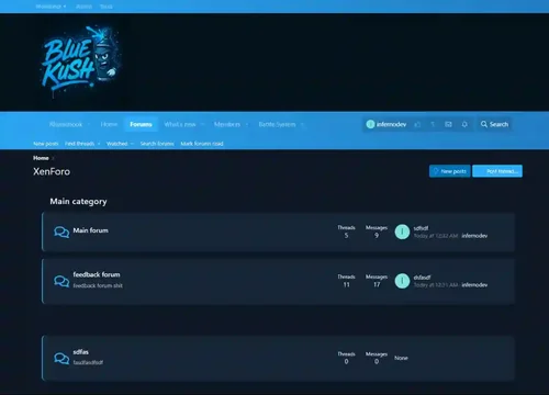 Blue Kush - Xenforo 2 Style